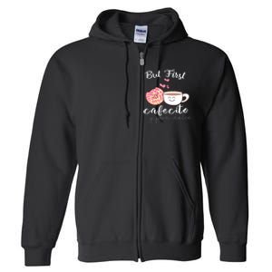 Latina Mom Cute Spanish Coffee And Conchas Pun Mama Full Zip Hoodie