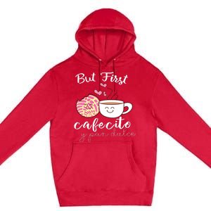 Latina Mom Cute Spanish Coffee And Conchas Pun Mama Premium Pullover Hoodie