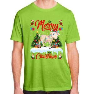 Lamb Merry Christmas Tree Lighting Santa Lamb Xmas Gift Adult ChromaSoft Performance T-Shirt