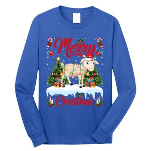 Lamb Merry Christmas Tree Lighting Santa Lamb Xmas Gift Long Sleeve Shirt