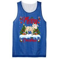 Lamb Merry Christmas Tree Lighting Santa Lamb Xmas Gift Mesh Reversible Basketball Jersey Tank