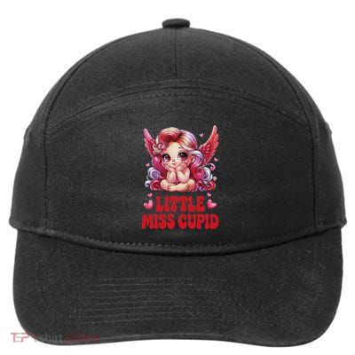 Little Miss Cupid Valentines Day For 7-Panel Snapback Hat