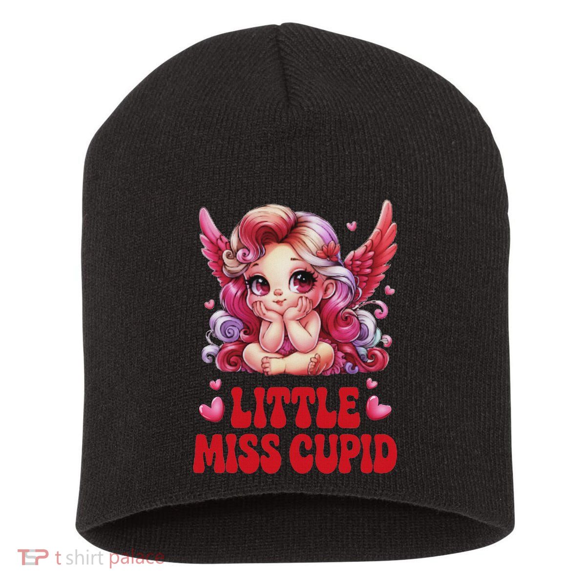 Little Miss Cupid Valentines Day For Short Acrylic Beanie