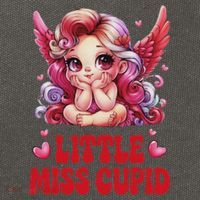 Little Miss Cupid Valentines Day For Cotton Canvas Backpack