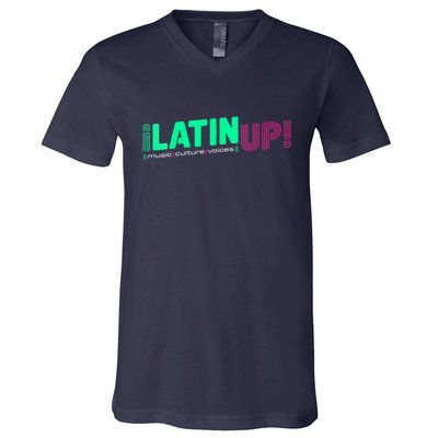 LatinUp Music Culture Voices V-Neck T-Shirt