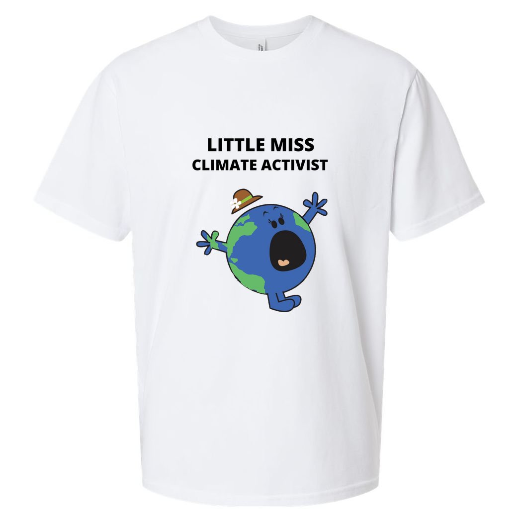 Little Miss Climate Activist Sueded Cloud Jersey T-Shirt
