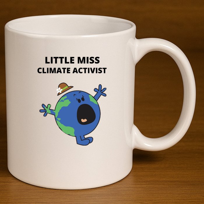 Little Miss Climate Activist 11oz C Handle Ceramic Mug