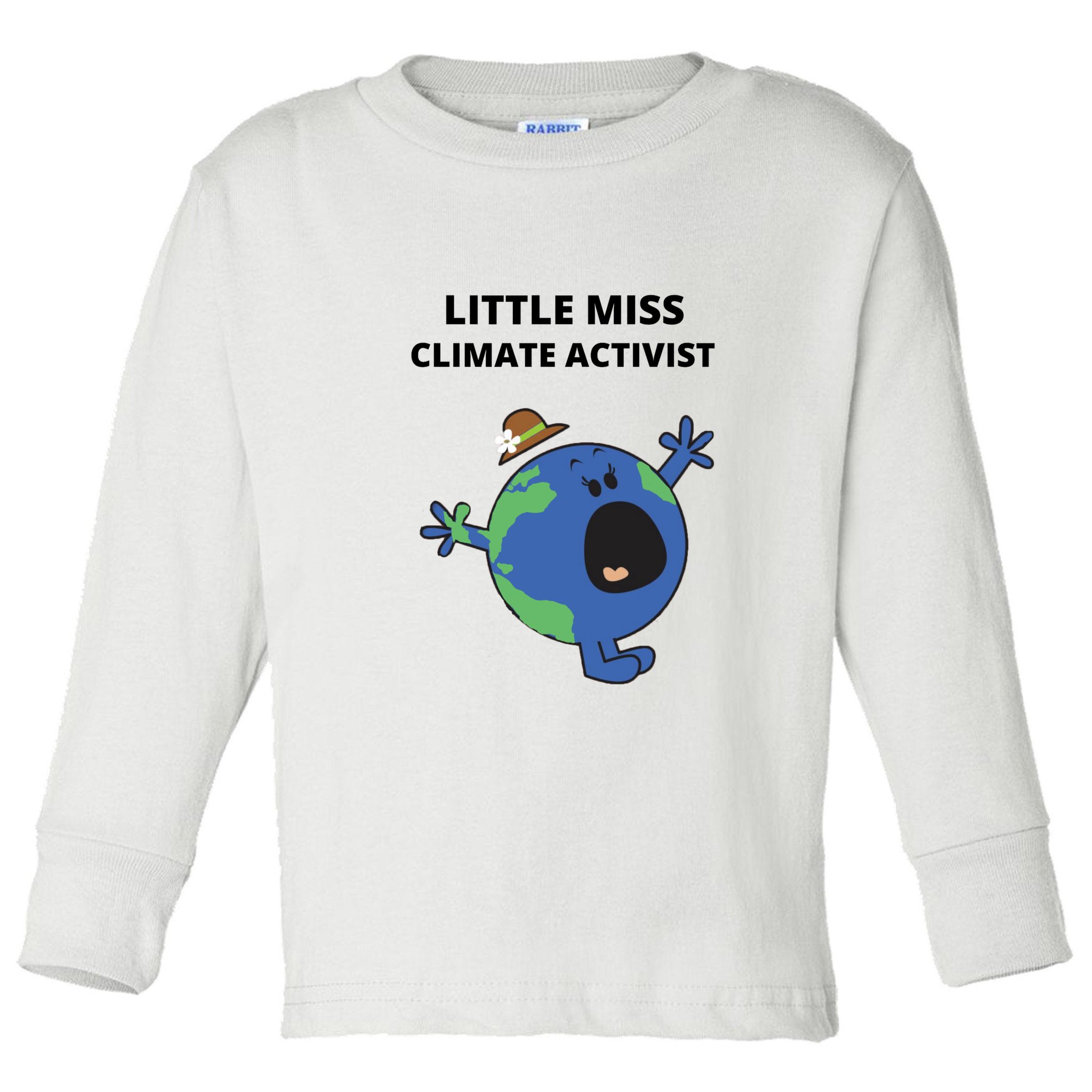 Little Miss Climate Activist Toddler Long Sleeve Shirt
