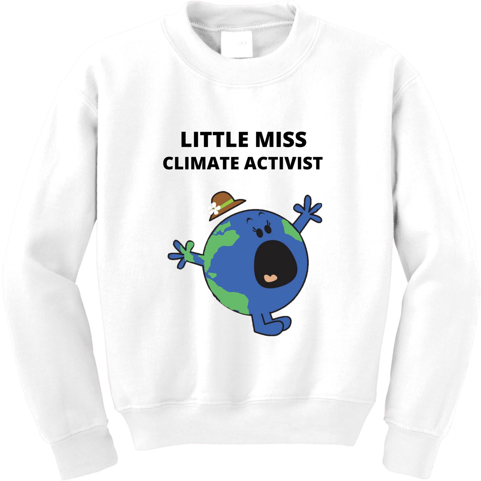 Little Miss Climate Activist Kids Sweatshirt