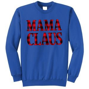 Leopard Mama Claus Christmas Cute Gift Funny Mama Santa Pajama Great Gift Sweatshirt