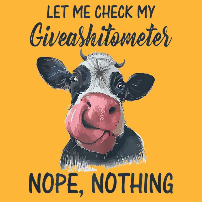 Let Me Check My Giveashitometer Nope Nothing Funny Cow Pom Pom 12in Knit Beanie