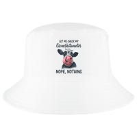 Let Me Check My Giveashitometer Nope Nothing Funny Cow Cool Comfort Performance Bucket Hat