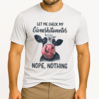 Let Me Check My Giveashitometer Nope Nothing Funny Cow Performance Shirt