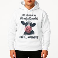 Let Me Check My Giveashitometer Nope Nothing Funny Cow Hoodie