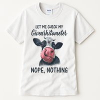Let Me Check My Giveashitometer Nope Nothing Funny Cow Tall T-Shirt