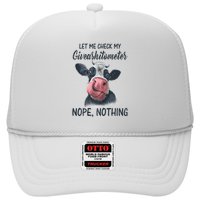 Let Me Check My Giveashitometer Nope Nothing Funny Cow Hat