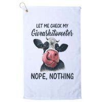 Let Me Check My Giveashitometer Nope Nothing Funny Cow Golf Towel