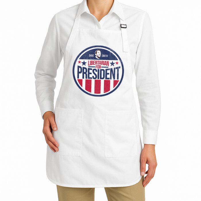 Libertarian Mises Caucus Dave Smith For President Full-Length Apron With Pockets