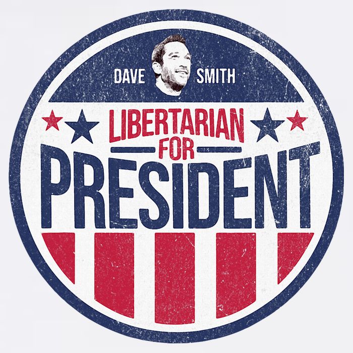Libertarian Mises Caucus Dave Smith For President Full-Length Apron With Pockets