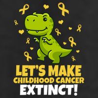 Let's Make Childhood Cancer Extinct Trex Adult Drive Performance Visor