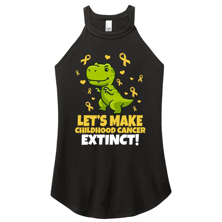Let's Make Childhood Cancer Extinct Trex Women's Perfect Tri Rocker Tank