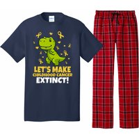 Let's Make Childhood Cancer Extinct Trex Pajama Set