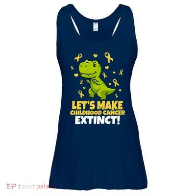Let's Make Childhood Cancer Extinct Trex Ladies Essential Flowy Tank