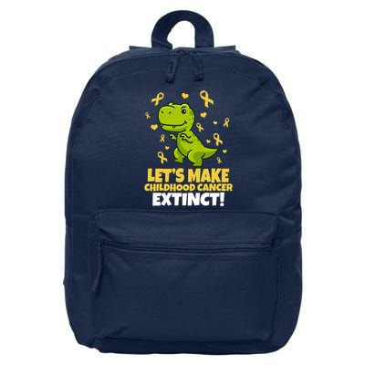 Let's Make Childhood Cancer Extinct Trex 16 in Basic Backpack