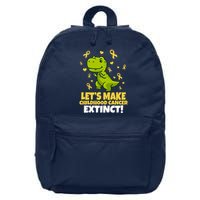Let's Make Childhood Cancer Extinct Trex 16 in Basic Backpack