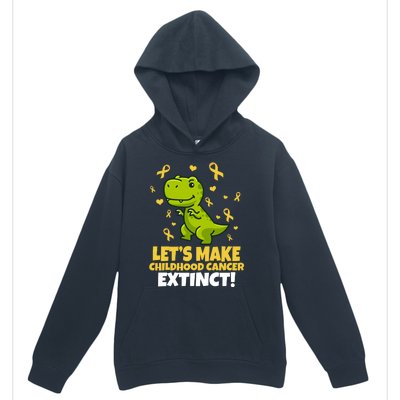 Let's Make Childhood Cancer Extinct Trex Urban Pullover Hoodie