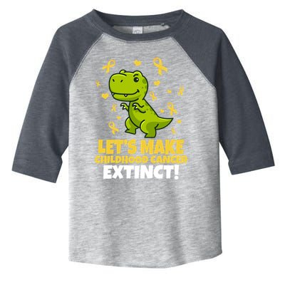 Let's Make Childhood Cancer Extinct Trex Toddler Fine Jersey T-Shirt