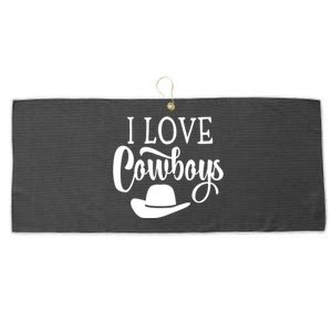 Love My Cow Sassy Cow Horse Lover Ladies Western Gift Large Microfiber Waffle Golf Towel