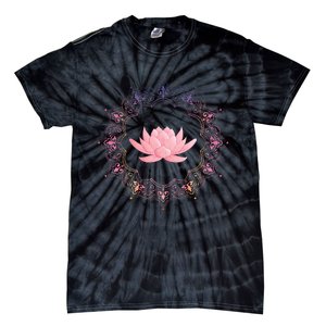 Lotus Mandala Circle Spiritual Yoga Tie-Dye T-Shirt