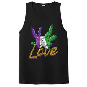 Love Masquerade Carnival Celebration Mardi Gras Gift PosiCharge Competitor Tank