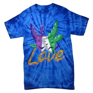 Love Masquerade Carnival Celebration Mardi Gras Gift Tie-Dye T-Shirt