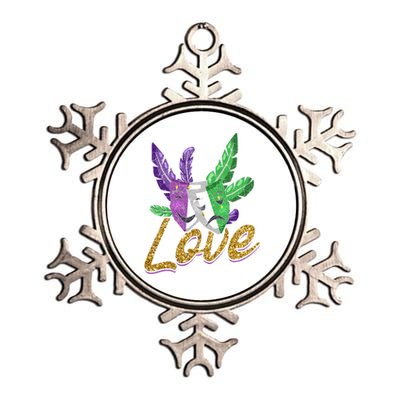 Love Masquerade Carnival Celebration Mardi Gras Gift Metallic Star Ornament