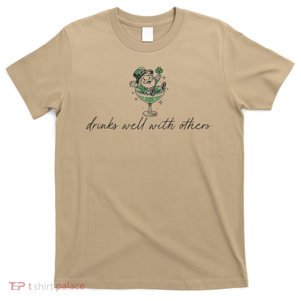 Leprechaun Martini Cocktail St Patricks Day T-Shirt
