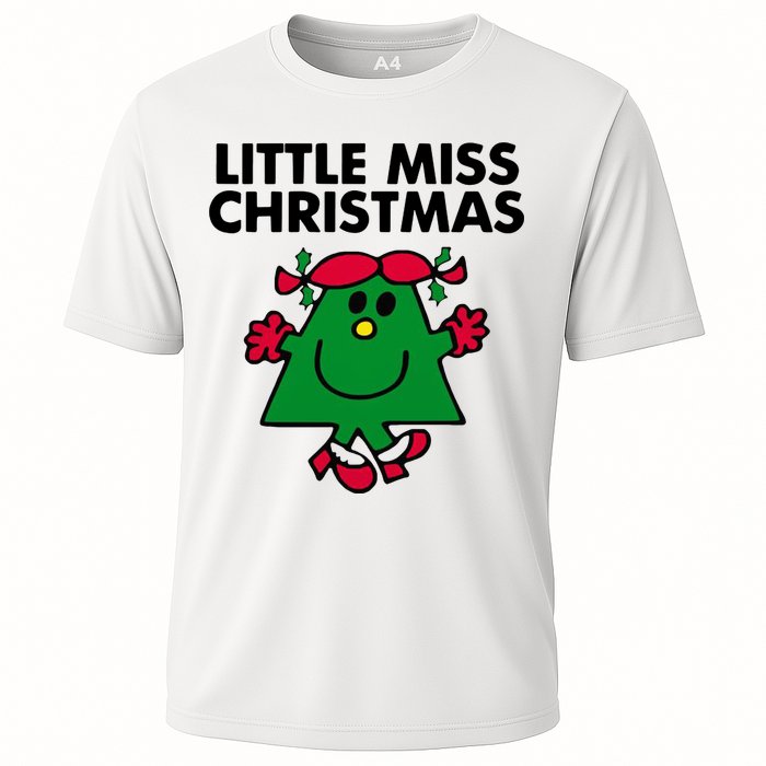 Little Miss Christmas Cooling Performance Crew T-Shirt