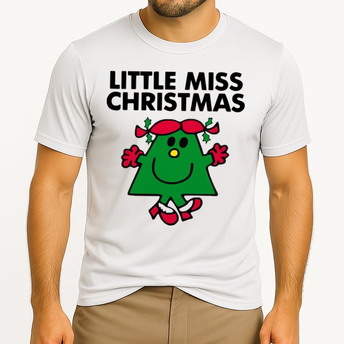 Little Miss Christmas Cooling Performance Crew T-Shirt
