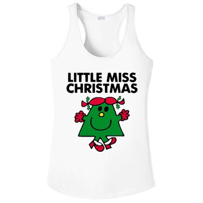 Little Miss Christmas Ladies PosiCharge Competitor Racerback Tank