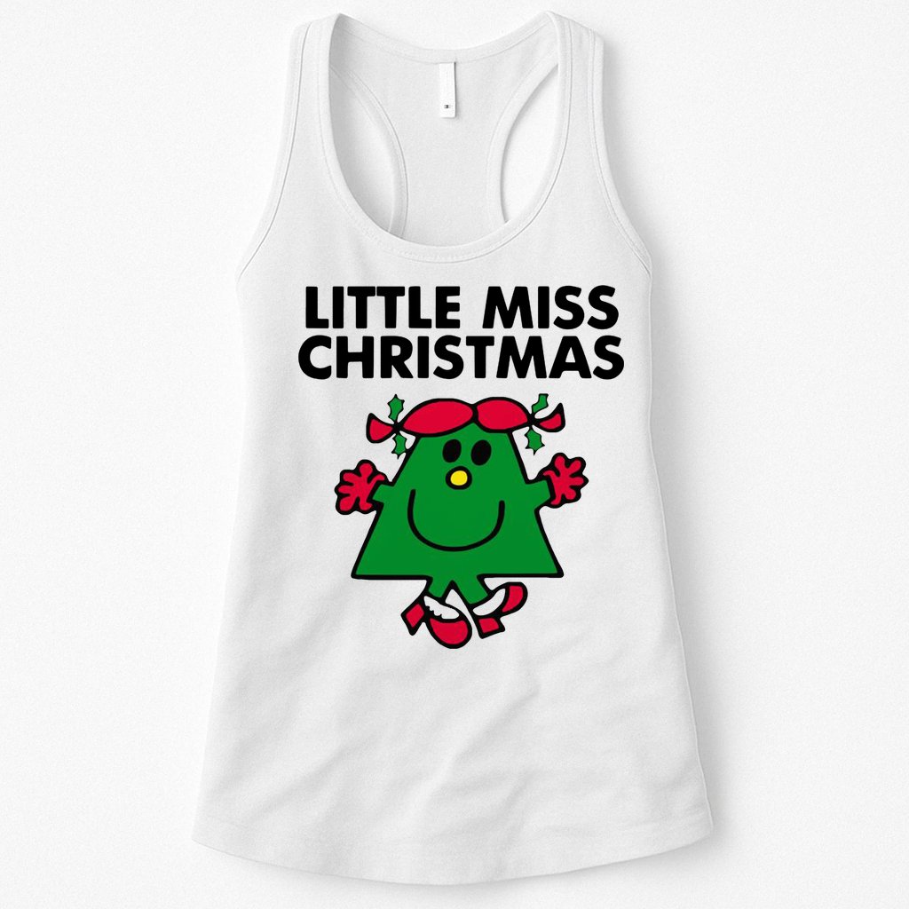 Little Miss Christmas Womens Tank Top