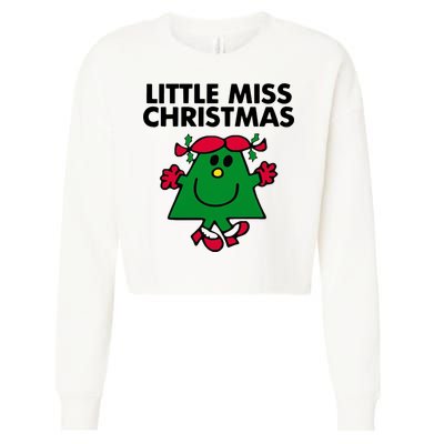 Little Miss Christmas Cropped Pullover Crew