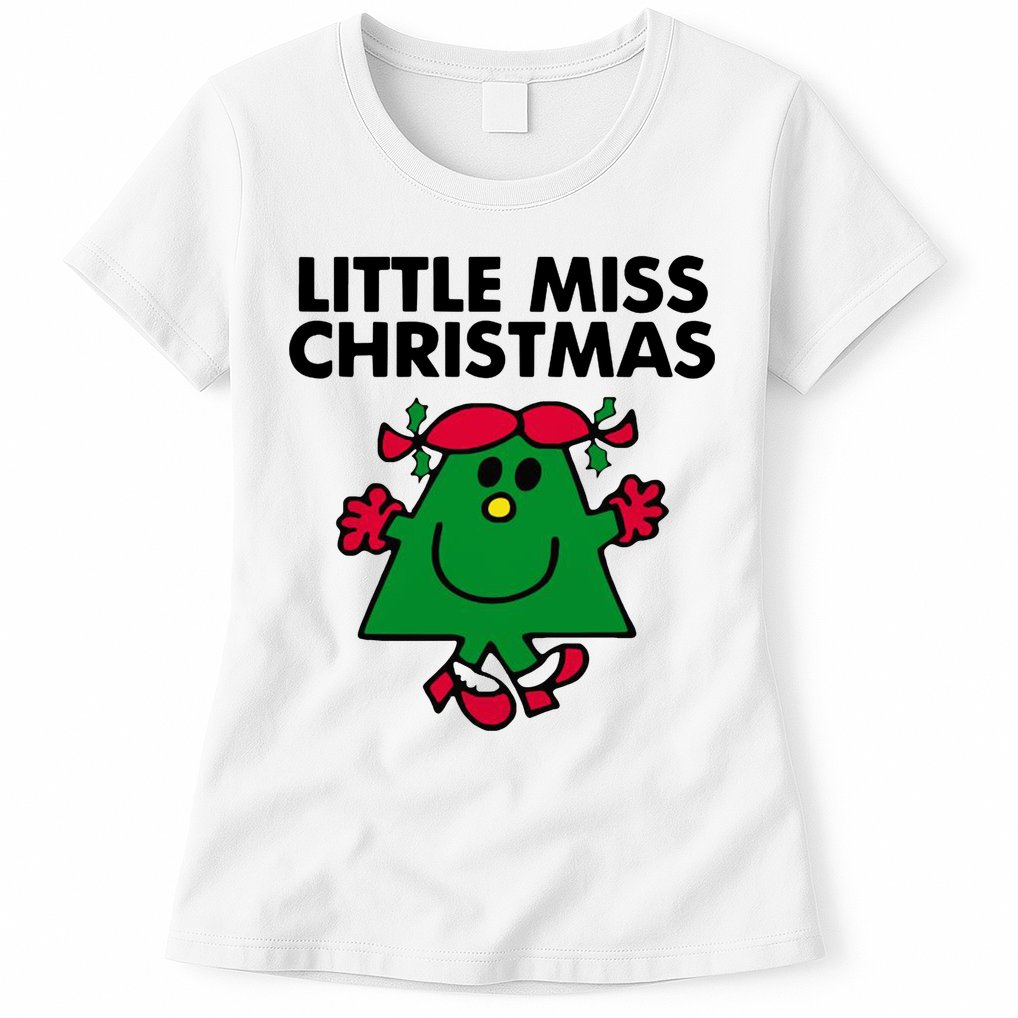 Little Miss Christmas Womens T-Shirt