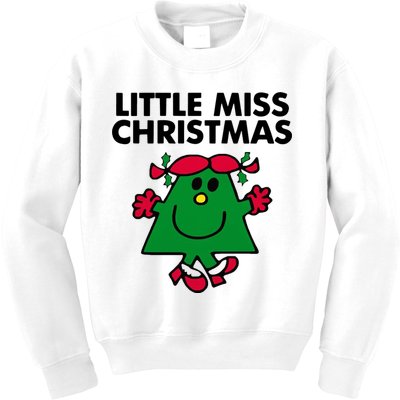 Little Miss Christmas Kids Sweatshirt