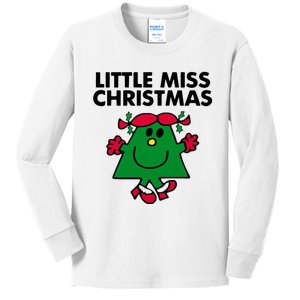 Little Miss Christmas Kids Long Sleeve Shirt