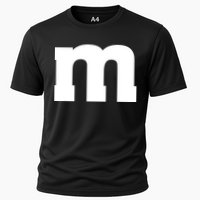 Letter M Capital Alphabet Cooling Performance Crew T-Shirt