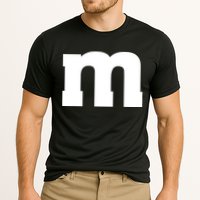 Letter M Capital Alphabet Cooling Performance Crew T-Shirt