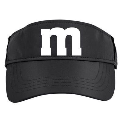 Letter M Capital Alphabet Adult Drive Performance Visor