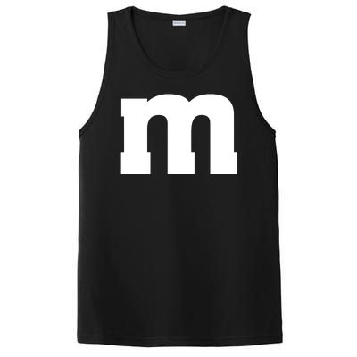 Letter M Capital Alphabet PosiCharge Competitor Tank