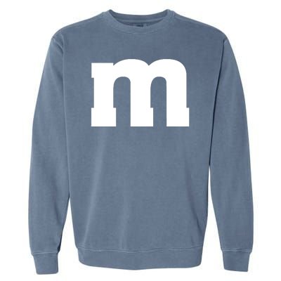 Letter M Capital Alphabet Garment-Dyed Sweatshirt